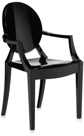 Kartell Lou Lou Ghost spisebordsstol - Kids - Sort