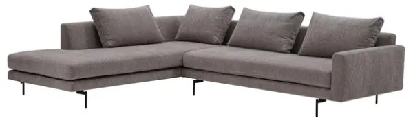Wendelbo Edge V2 Modulsofa 12+34 Soft 3/Sort